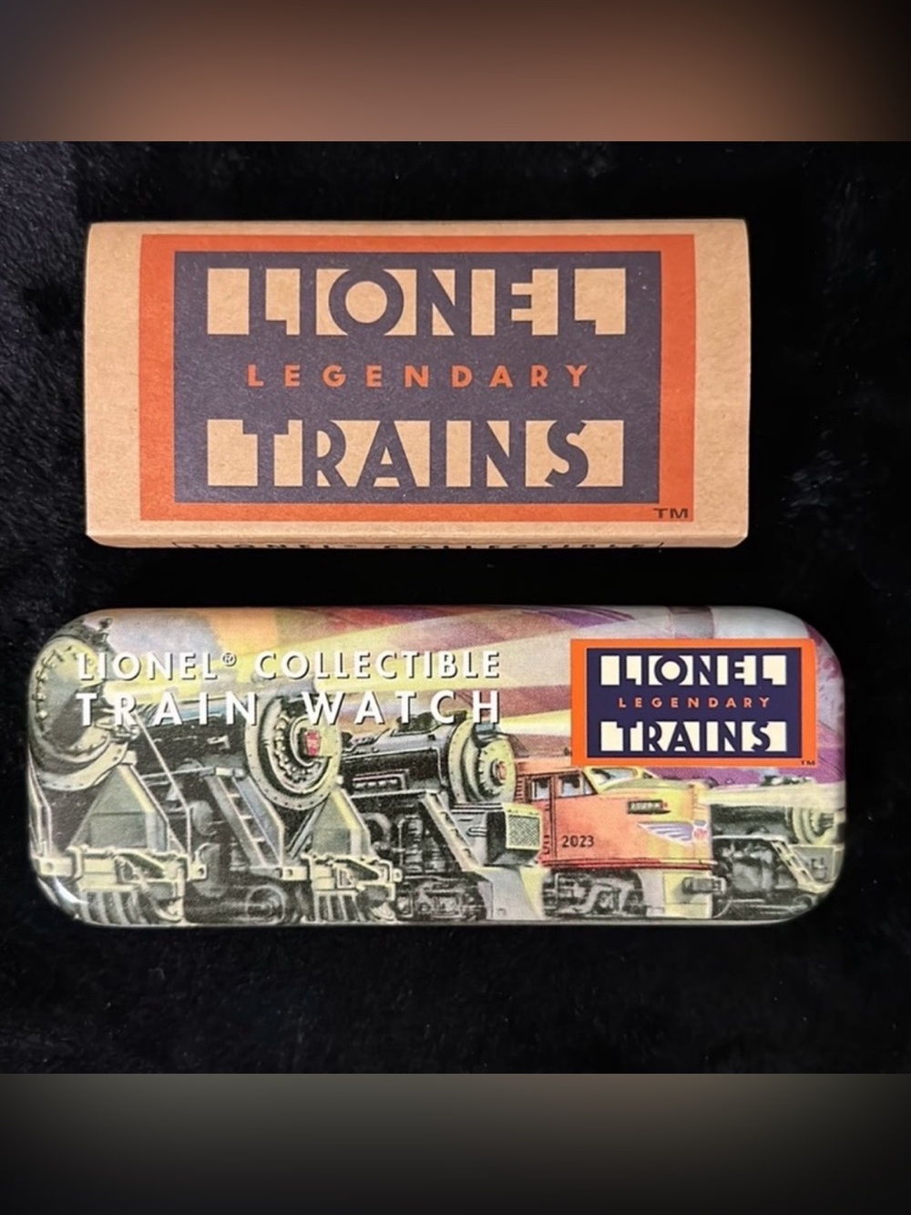 Vintage 1998 Lionel Trains Collectible Watch Tin & Box